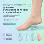 Подложки за летни обувки при плоски стъпала