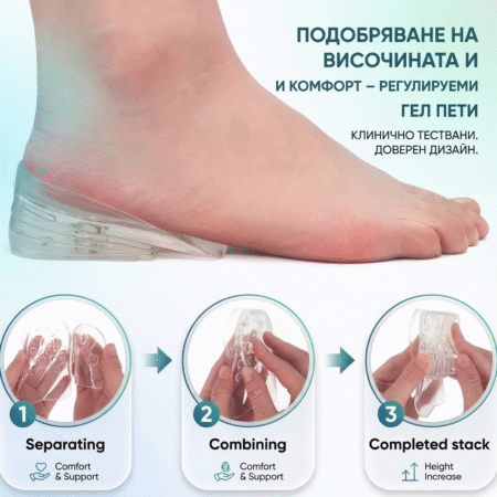 Стелки с регулираща височина до 5см.