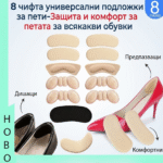 чифта универсални подложки за пети
