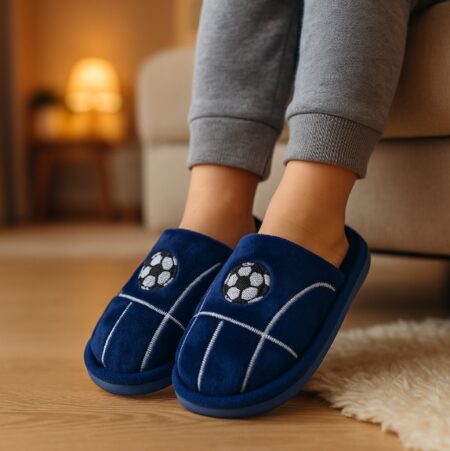 Домашни детски чехли Ball blue