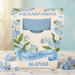 Подаръчен комплект с Незабравки – символ на незабравими моменти